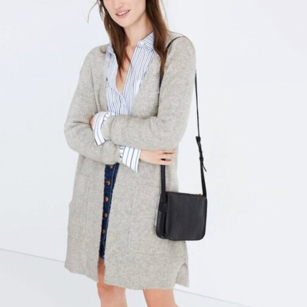 Madewell Waffle Knit Long Cardigan